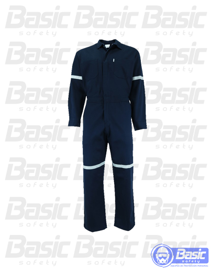 OVEROL GABARDINA T/CONTRATISTA 100% ALG. CON CINTA REFLEJANTE UNITAM –  Basic Safety